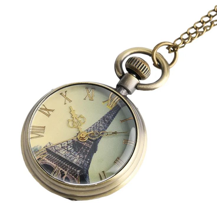 Romantic Paris Pocket Watch