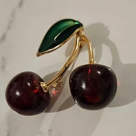 Portion of Joy Cherry Brooch