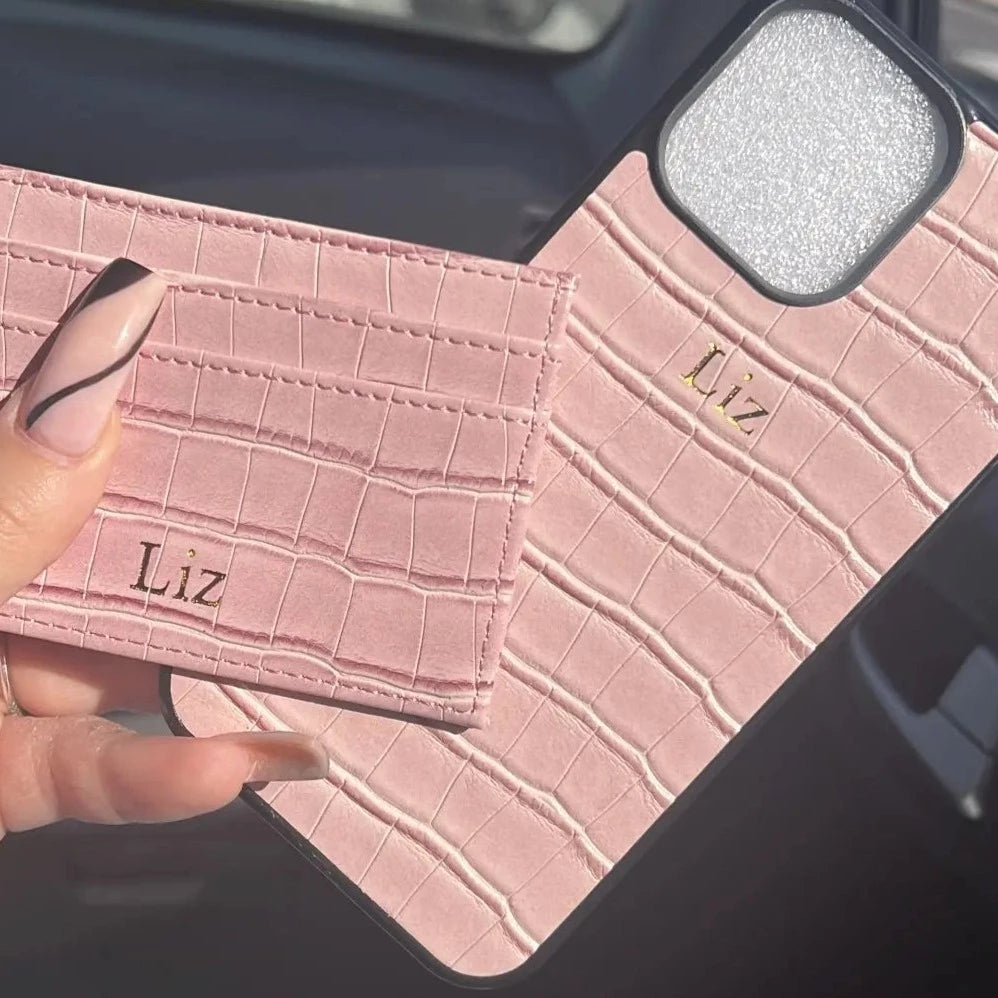 Love Perfection Monogram Leather iPhone Case Wallet