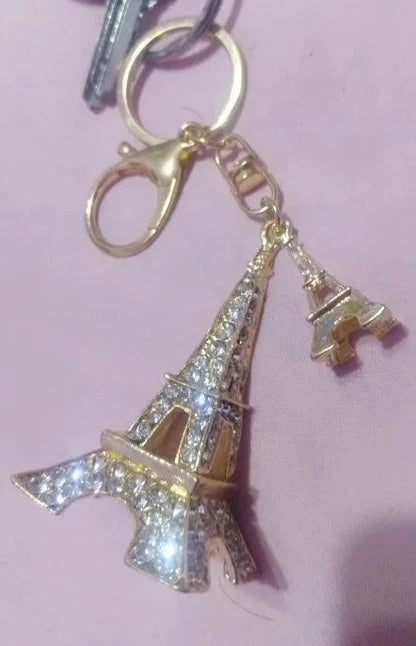 Parisian Evening Sky Keychain