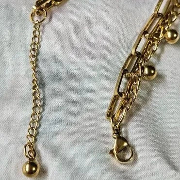 Heart Charm Chain Bracelet