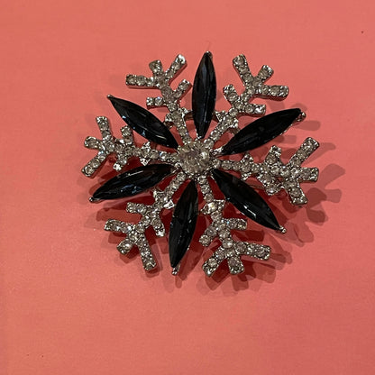 Stellar Dendrite Snowflake Brooch