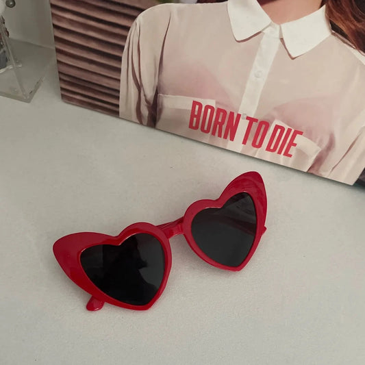 Young and Beautiful Heart-Shaped Sunglasses