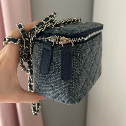 Sky In Blueness Mini Denim Crossbody Box Bag