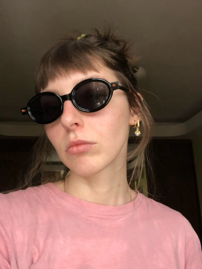 Licorice Oval Sunglasses