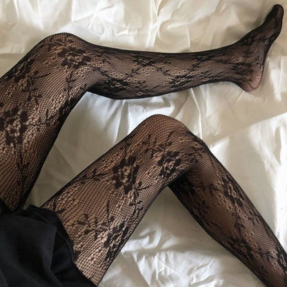 Seliena Lace Mesh Stockings