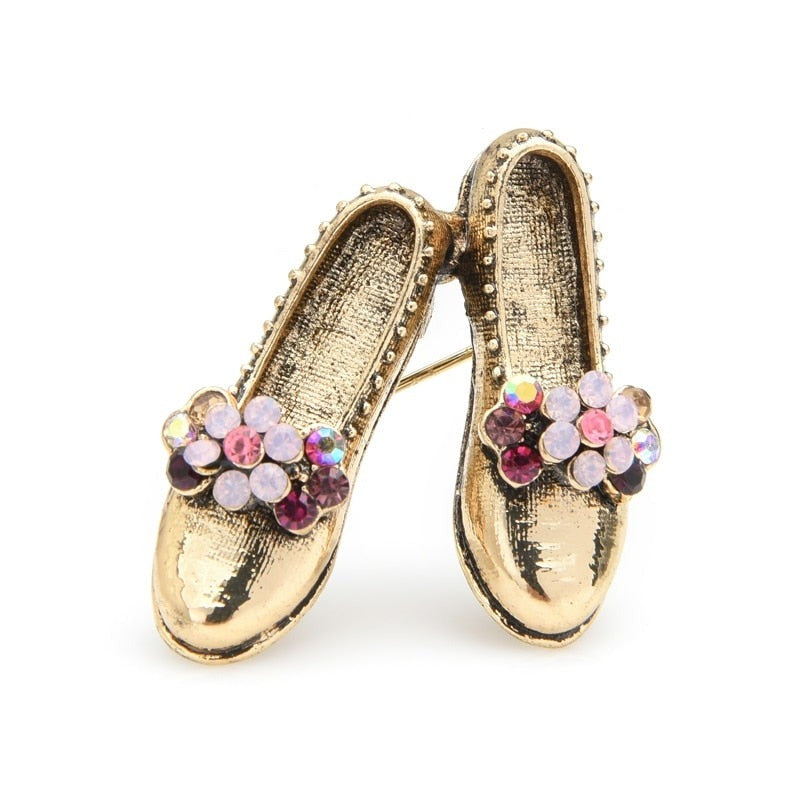 Flower Ballet Flats Brooch