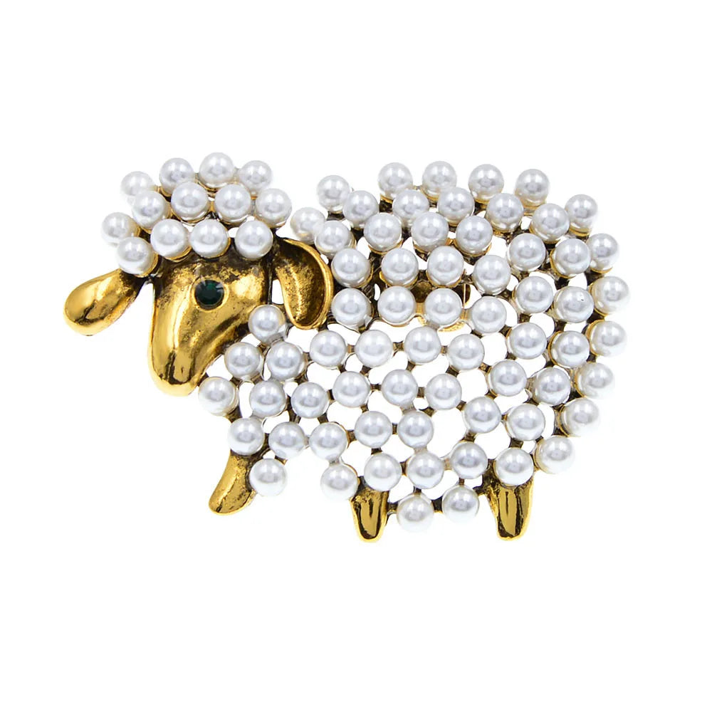 Cuddly Friend Sheep Brooch