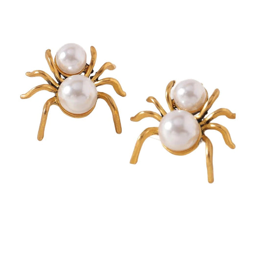 Spider Pearl Earrings