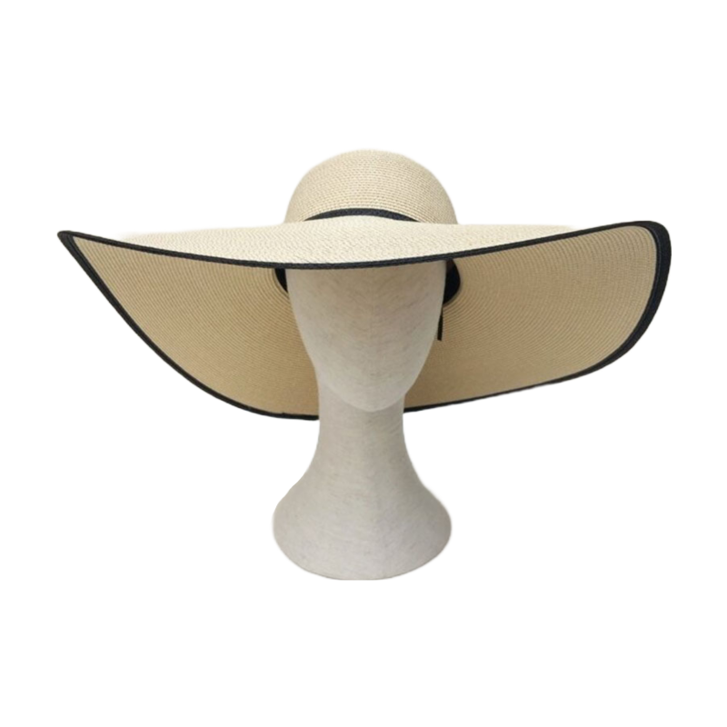 Ezaqora Wide-Brimmed Floppy Straw Hat