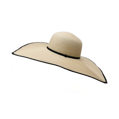 Ezaqora Wide-Brimmed Floppy Straw Hat