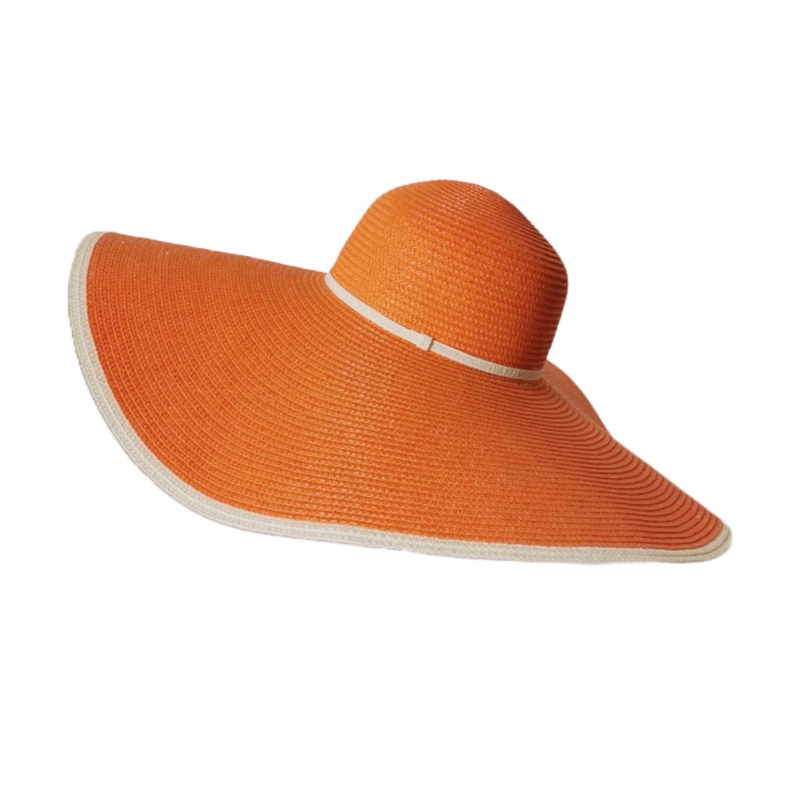 Ezaqora Wide-Brimmed Floppy Straw Hat