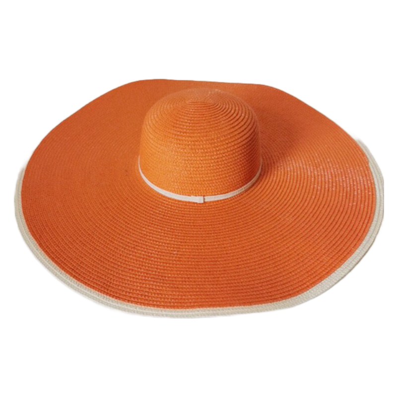 Ezaqora Wide-Brimmed Floppy Straw Hat