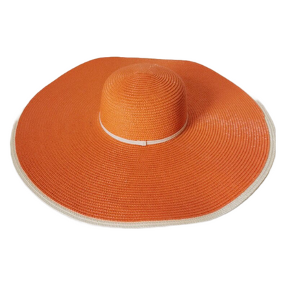 Ezaqora Wide-Brimmed Floppy Straw Hat