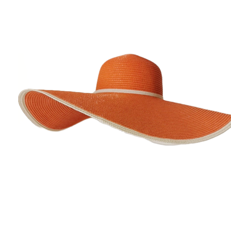 Ezaqora Wide-Brimmed Floppy Straw Hat