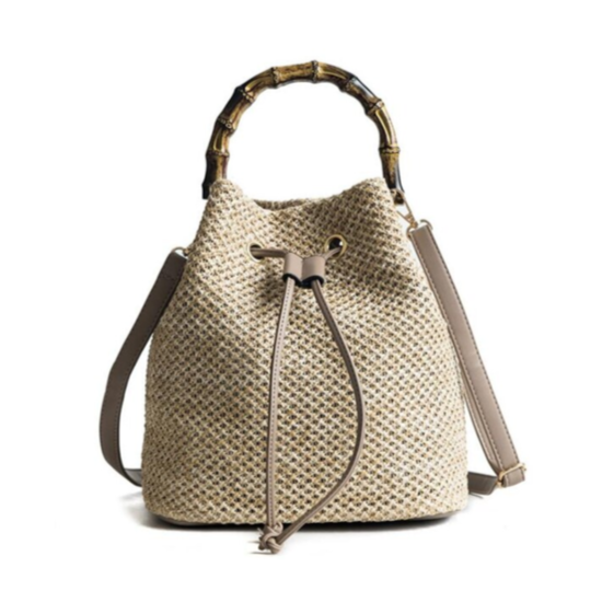 Hattie Straw Shoulder Bag