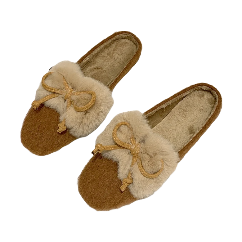 Shanna Bow-Knot Mule Slippers