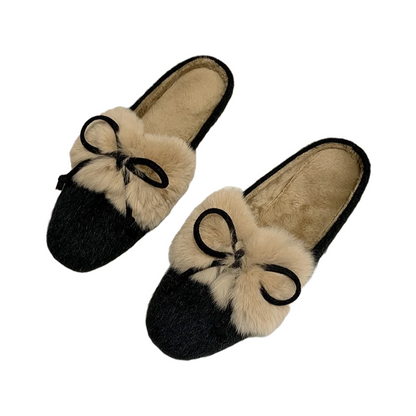 Shanna Bow-Knot Mule Slippers