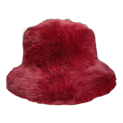 Snowfancy Oversized Fluffy Bucket Hat