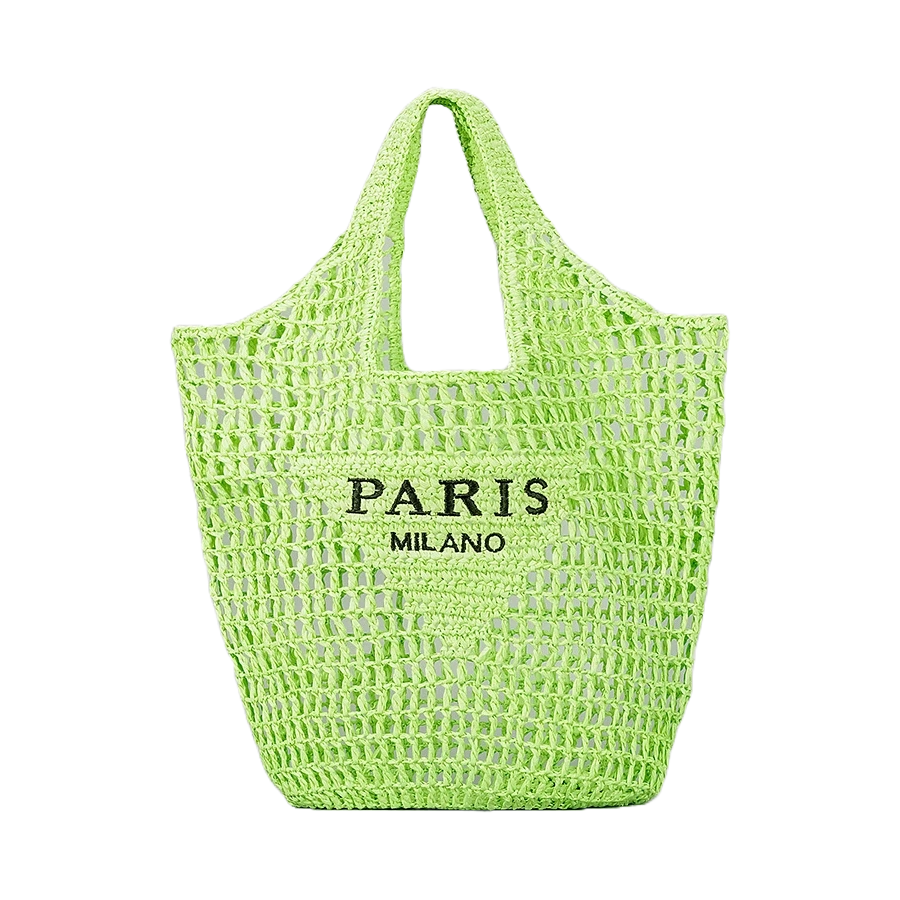 Paris For Life Woven Shopping Tote