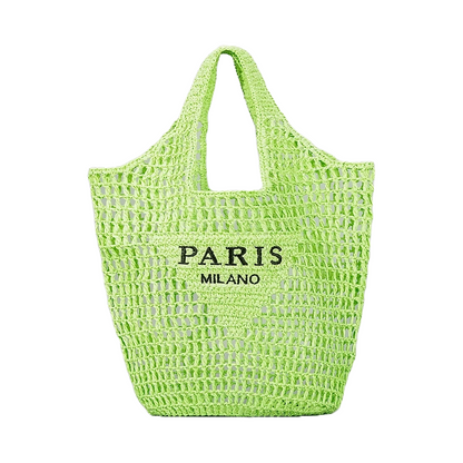 Paris For Life Woven Shopping Tote