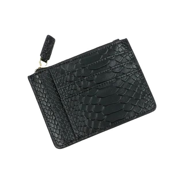 Crocsnake Leather Card Holder Wallet