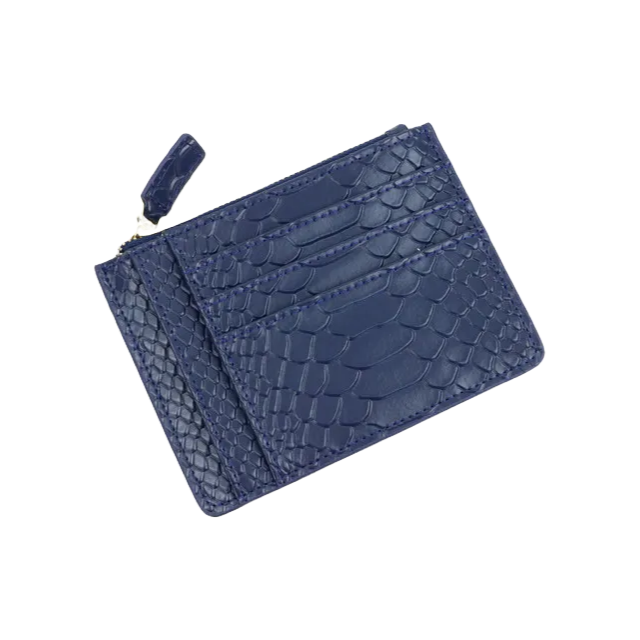 Crocsnake Leather Card Holder Wallet