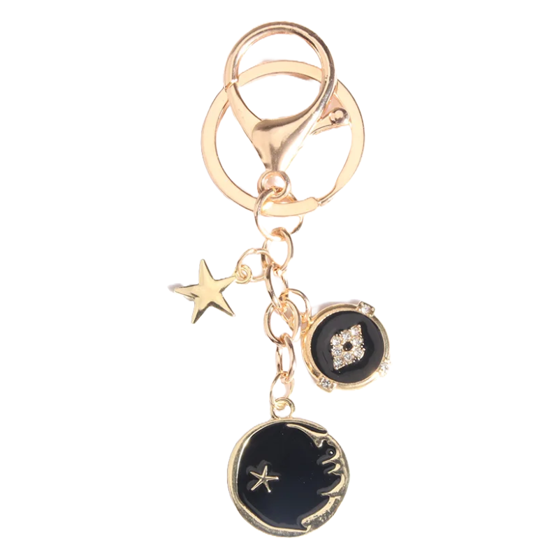 Night Black Sky Keyring