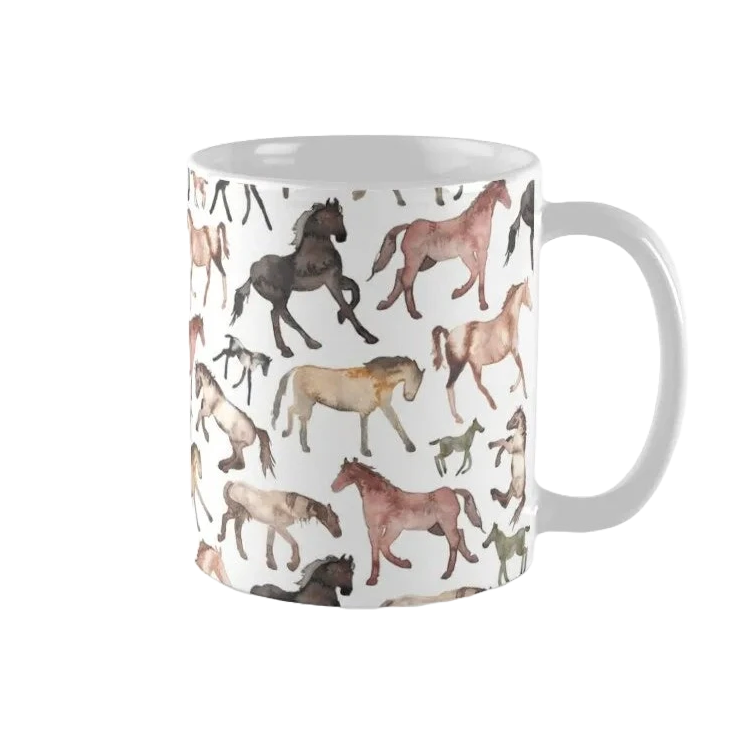 The Strong Minded Horses Ceramic Mug