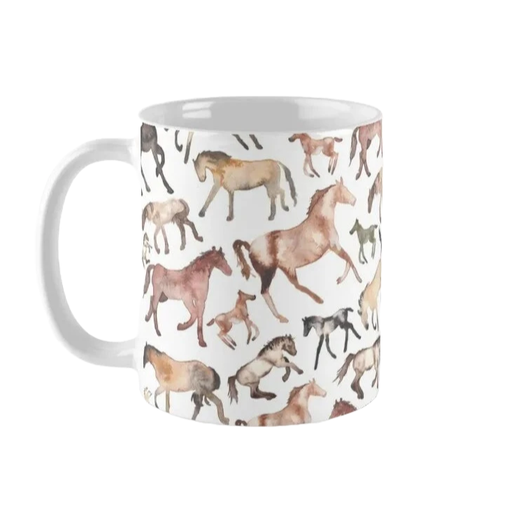 The Strong Minded Horses Ceramic Mug