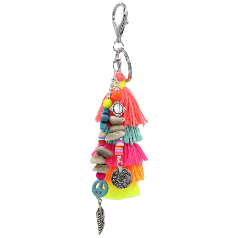 Beach Shell Tassel Keyring