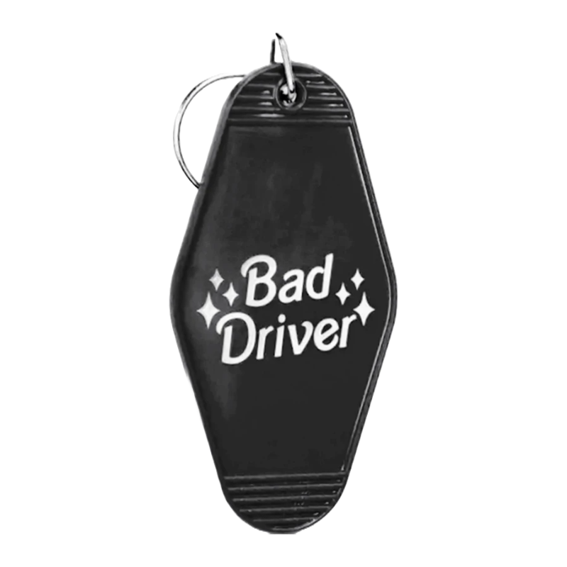 Bad Driver Hotel Keyring