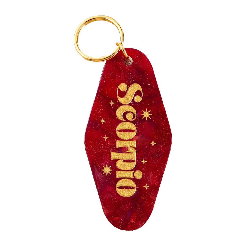 Star Signs Motel Keyring