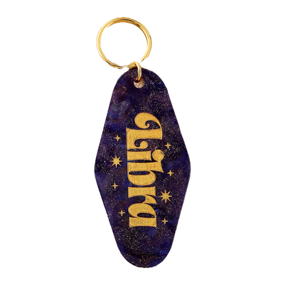 Star Signs Motel Keyring