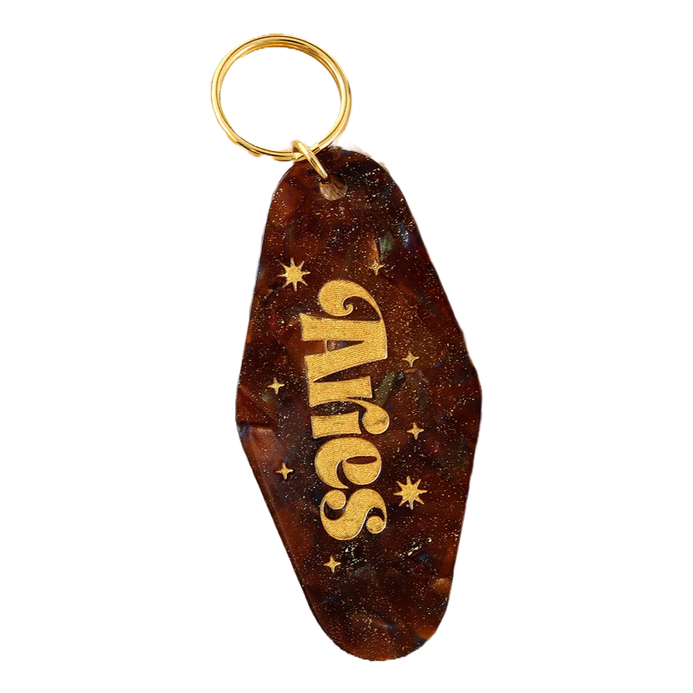 Star Signs Motel Keyring