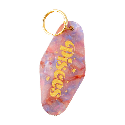 Star Signs Motel Keyring