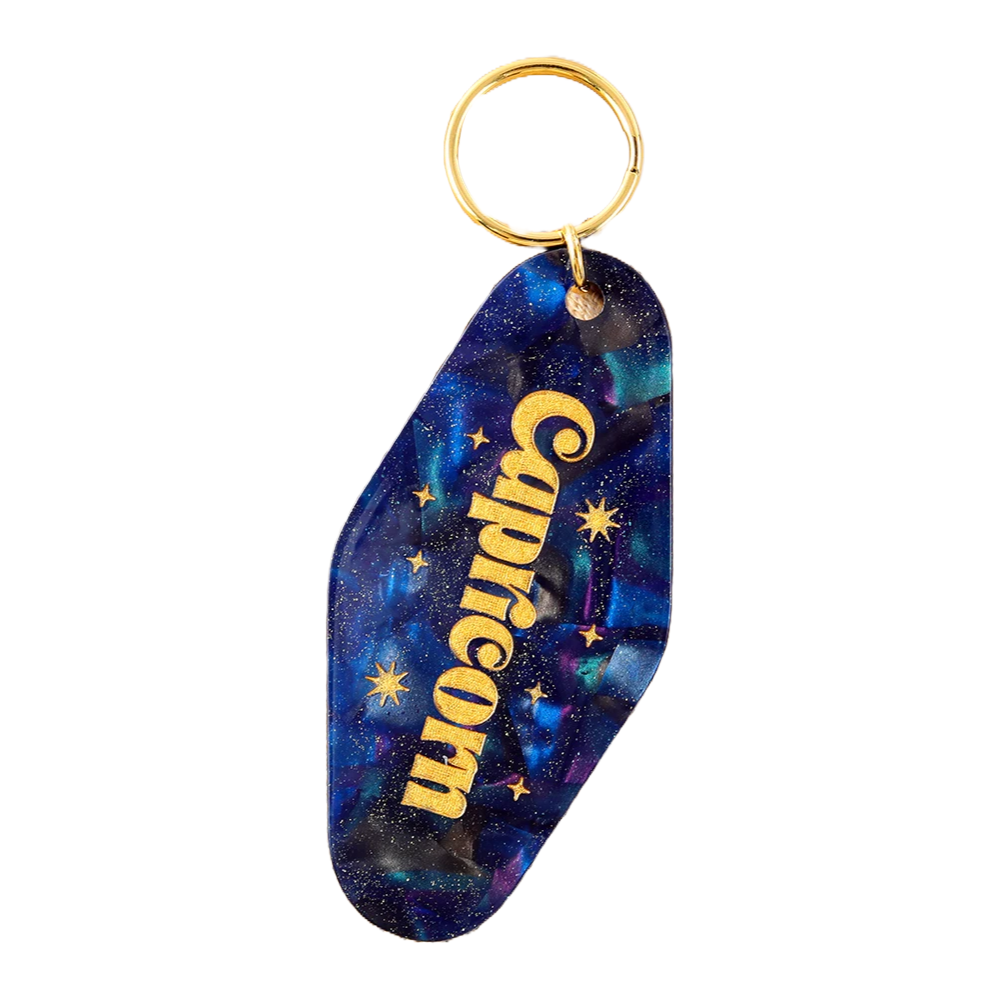 Star Signs Motel Keyring