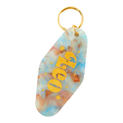 Star Signs Motel Keyring