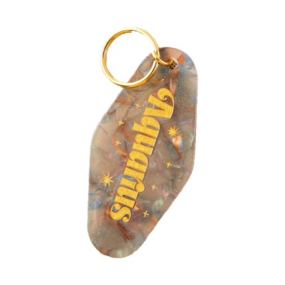 Star Signs Motel Keyring