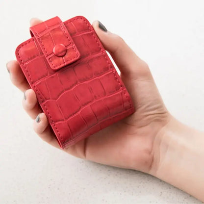 Faux Croc Lipstick Bag