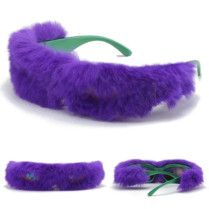 Punk Soft Fur Sunglasses