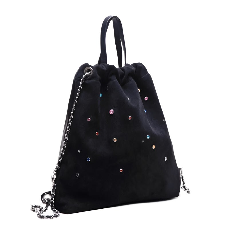 Diamond Forest Silver Chain Backpack