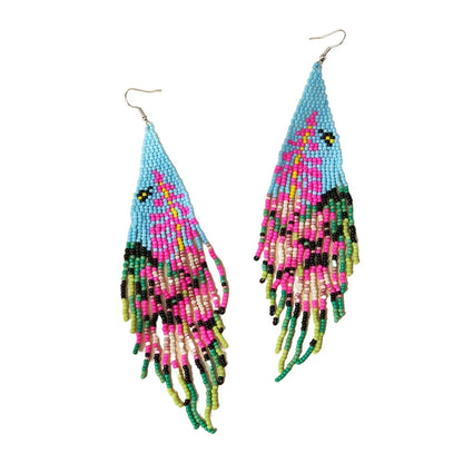 Rosie Tassel Beaded Earrings