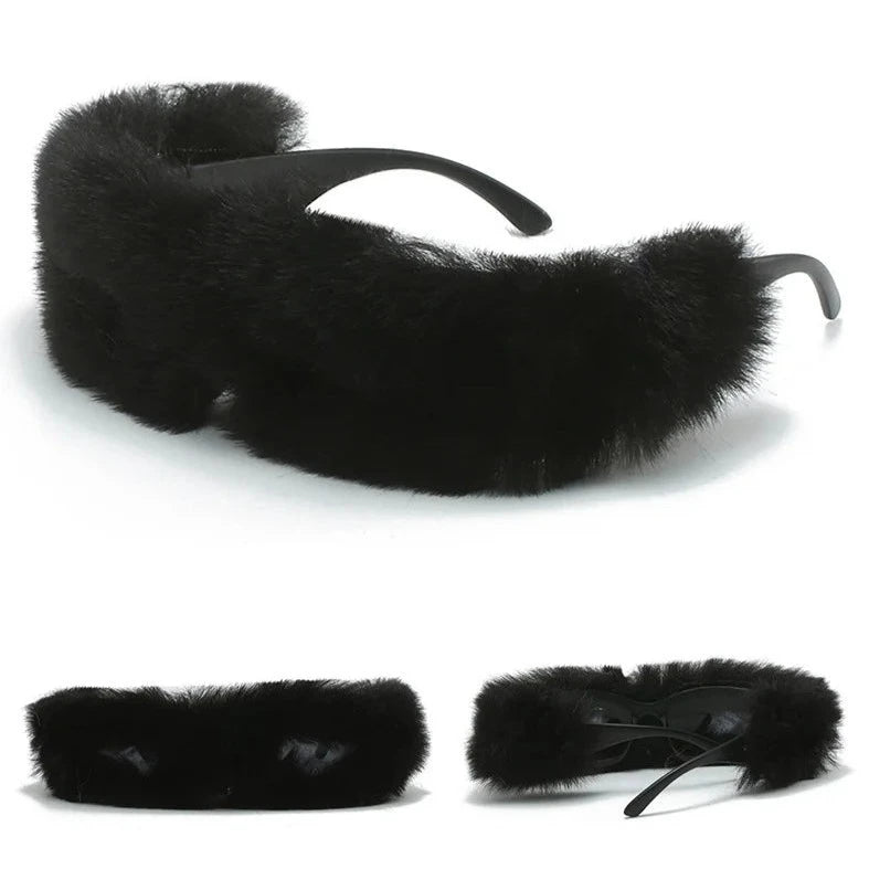 Punk Soft Fur Sunglasses