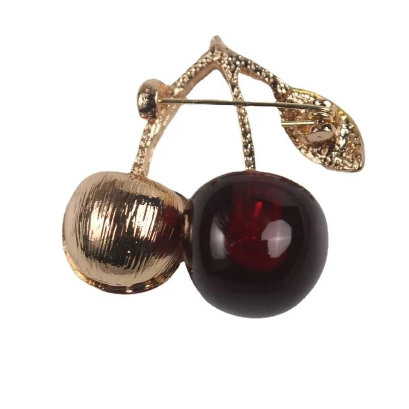 Black Cherry Pit Brooch