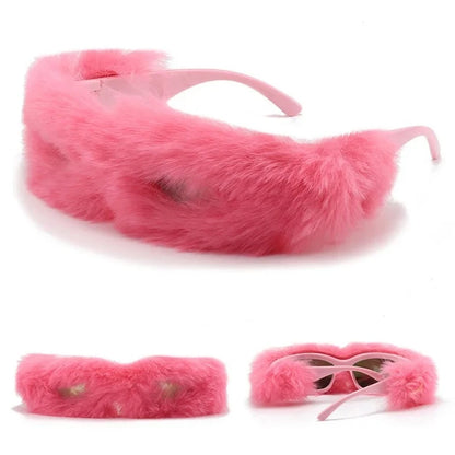 Punk Soft Fur Sunglasses