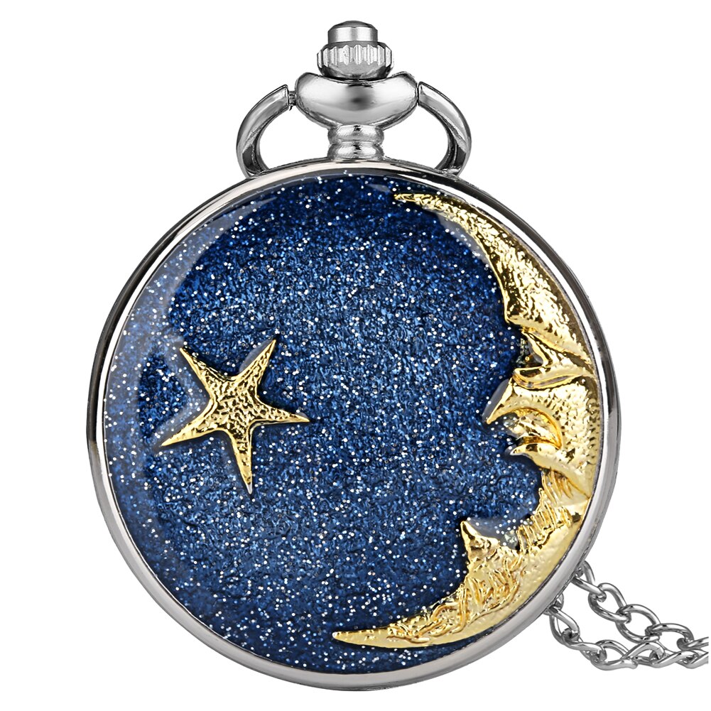 Midnight Star Encrusted Pocket Watch