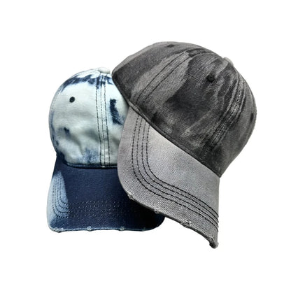 Sunburn Gradient Dyed Washed Denim Baseball Cap