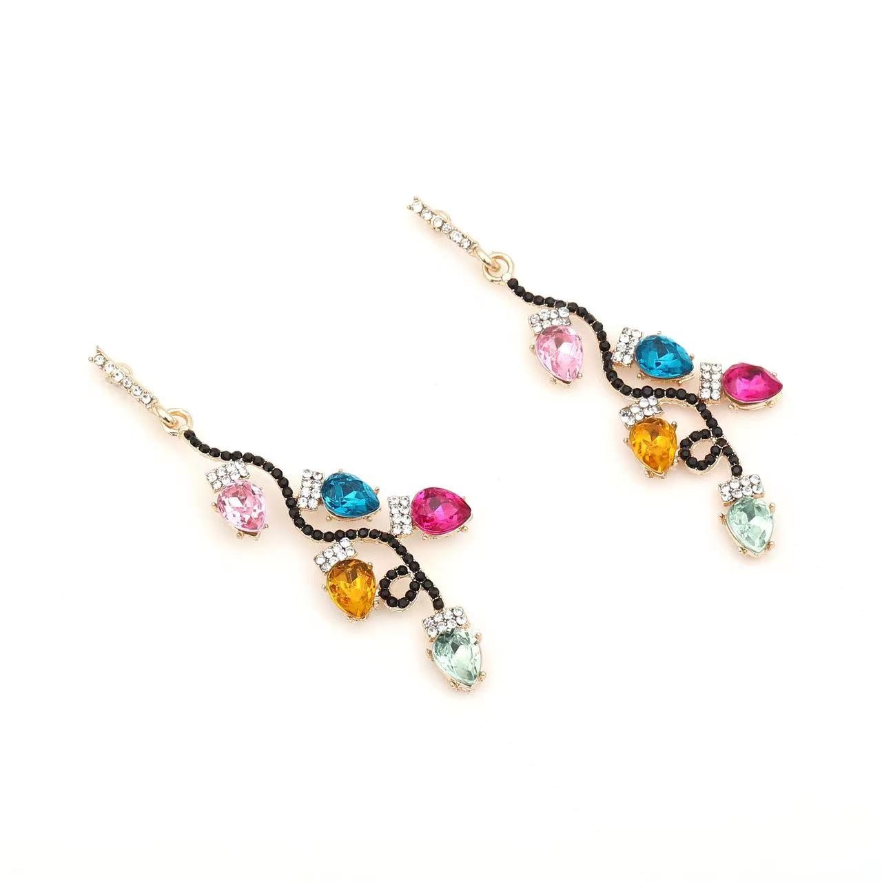 Christmas Lights Drop Earrings