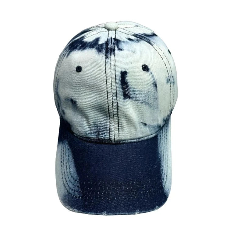 Sunburn Gradient Dyed Washed Denim Baseball Cap